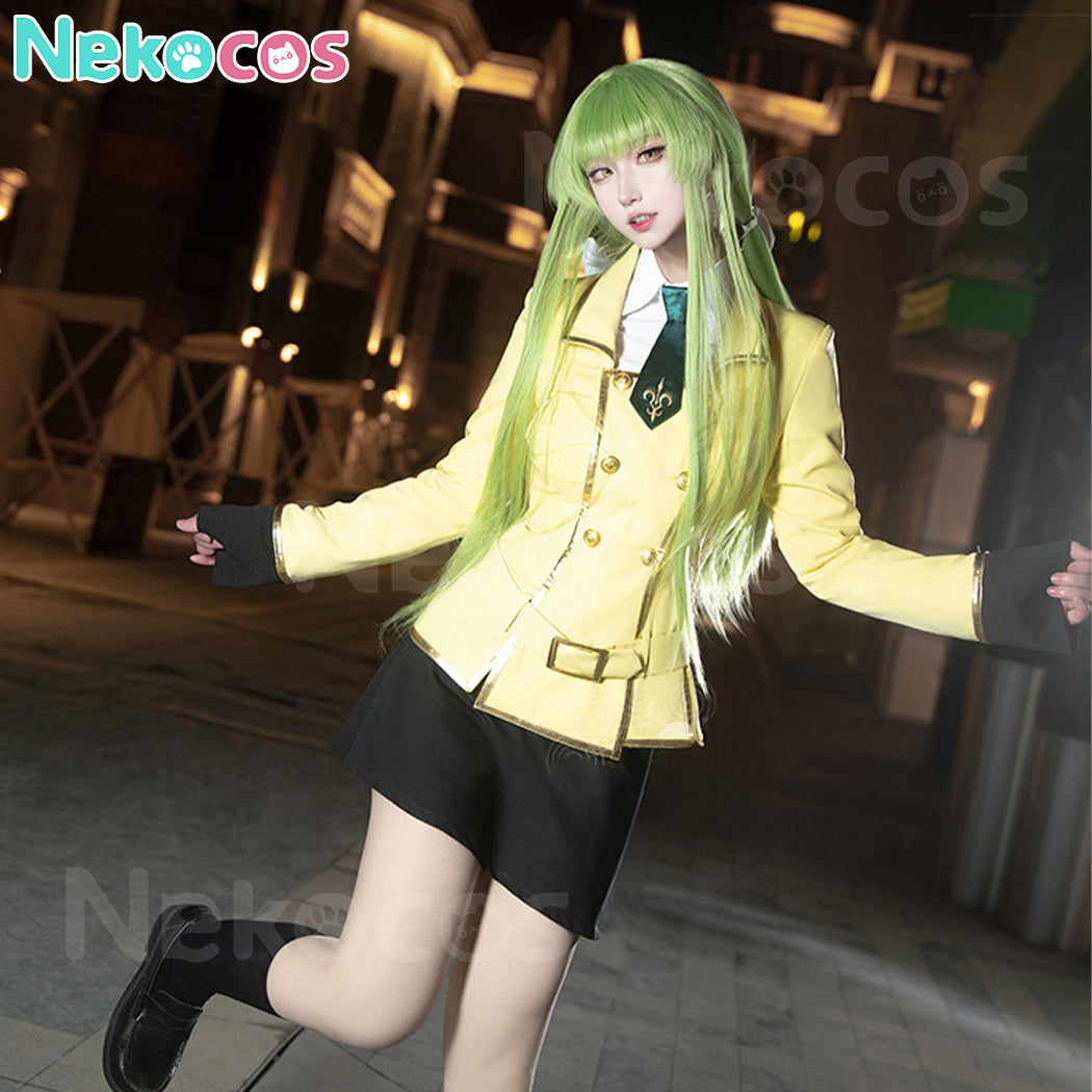 【Nekocos】Anime Code Geass Cosplay Lelouch Lamperouge&CC School Uniform Cosplay Costume | In Stock