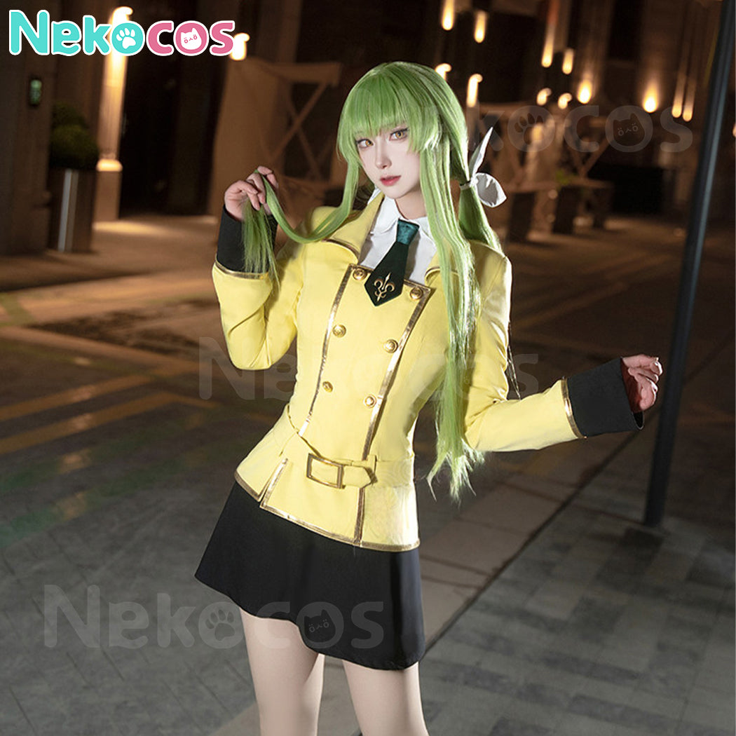 【Nekocos】Anime Code Geass Cosplay Lelouch Lamperouge&CC School Uniform Cosplay Costume | In Stock