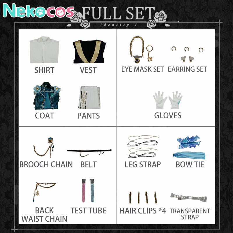 【Nekocos】Game Identity V Cosplay Composer Phantom Sail Cosplay Costume Premium Edition | Custom-Tailor