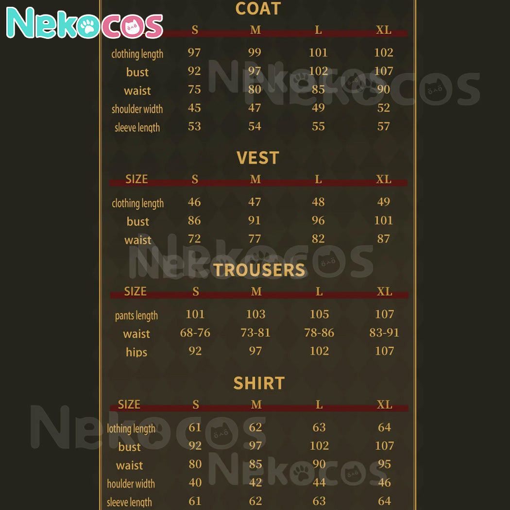 【Nekocos】Game Identity V Cosplay Composer Frederick Kreiburg Cosplay Costume Premium Edition | In Stock