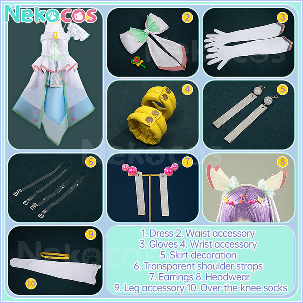 【Nekocos】Anime Pretty Cure Wonderful Cosplay Cure Zukyoon Cosplay Costume Premium Edition | Custom-Tailor