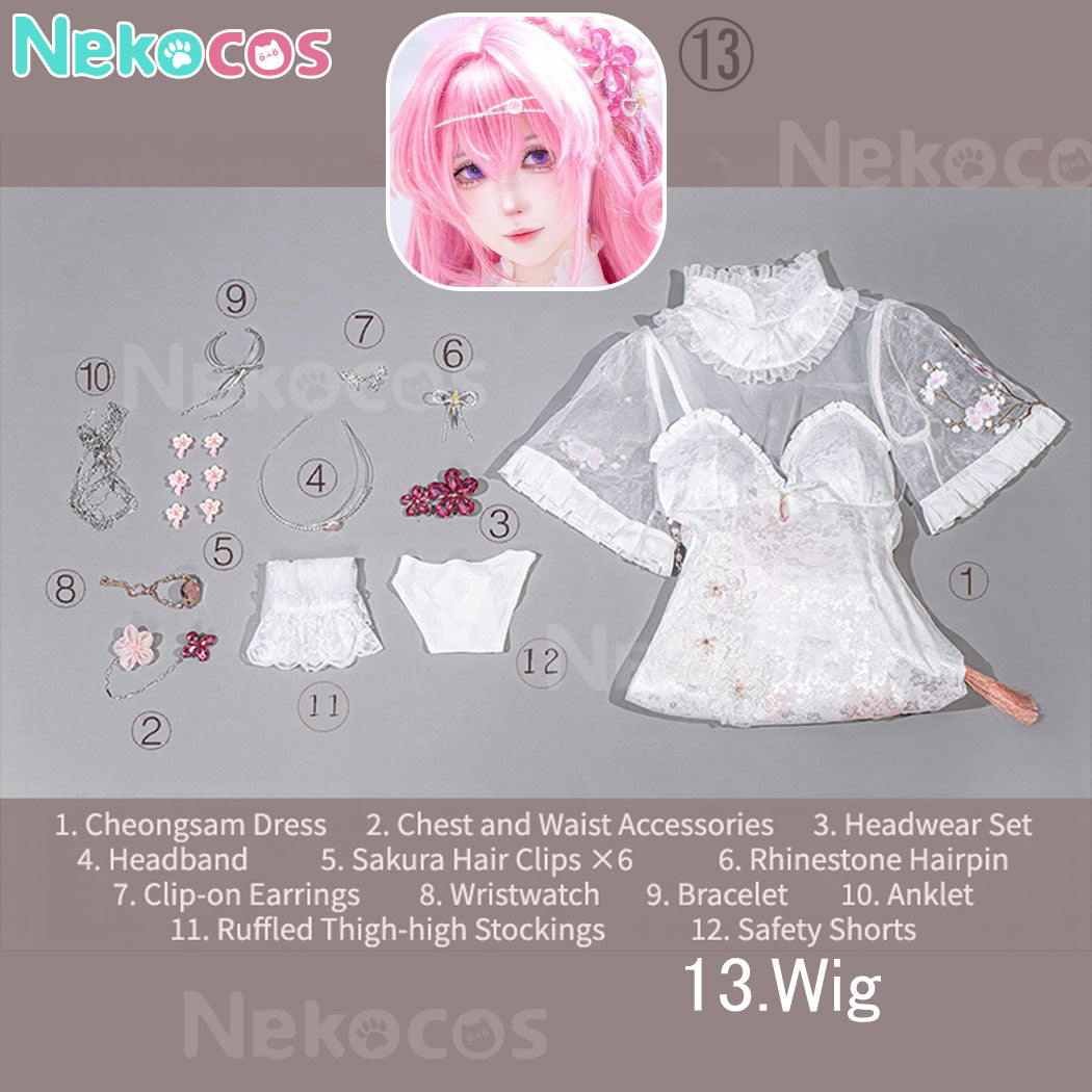 【Nekocos】Game Cosplay Banquet in Peach Blossom Land Cheongsam Cosplay Costume | In Stock