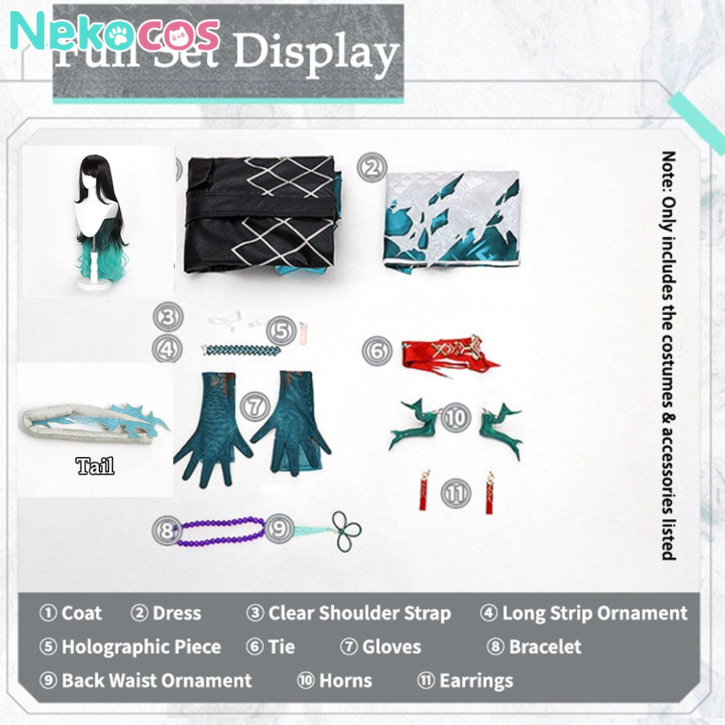 【Nekocos】Game Arknights Cosplay Dusk Cosplay Costume Premium Edition | In Stock