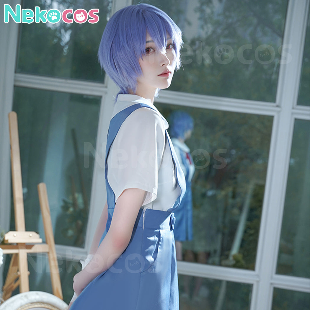 【Nekocos】Game Neon Genesis Evangelion Cosplay Asuka Langley Soryu&Ayanami Rei School Uniform Cosplay Costume | In Stock