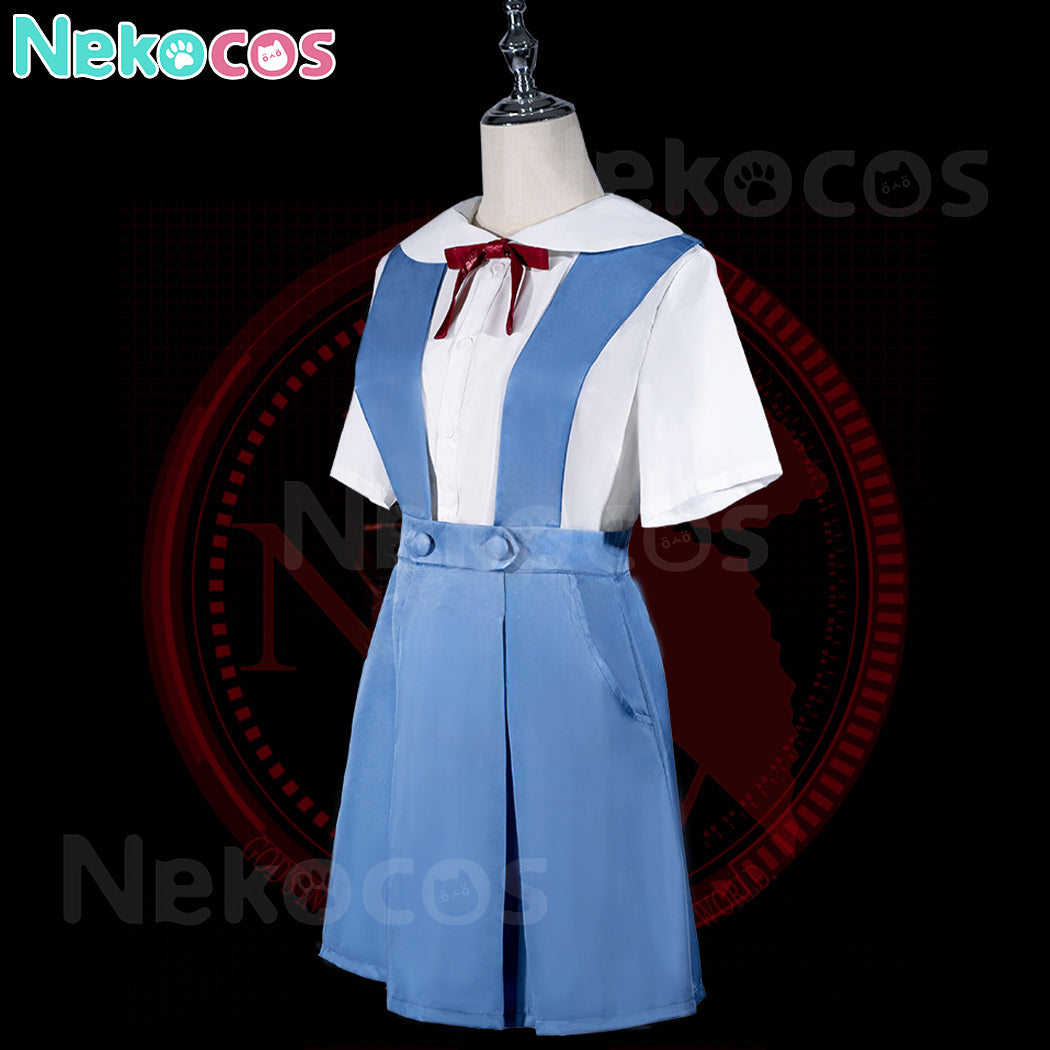 【Nekocos】Game Neon Genesis Evangelion Cosplay Asuka Langley Soryu&Ayanami Rei School Uniform Cosplay Costume | In Stock