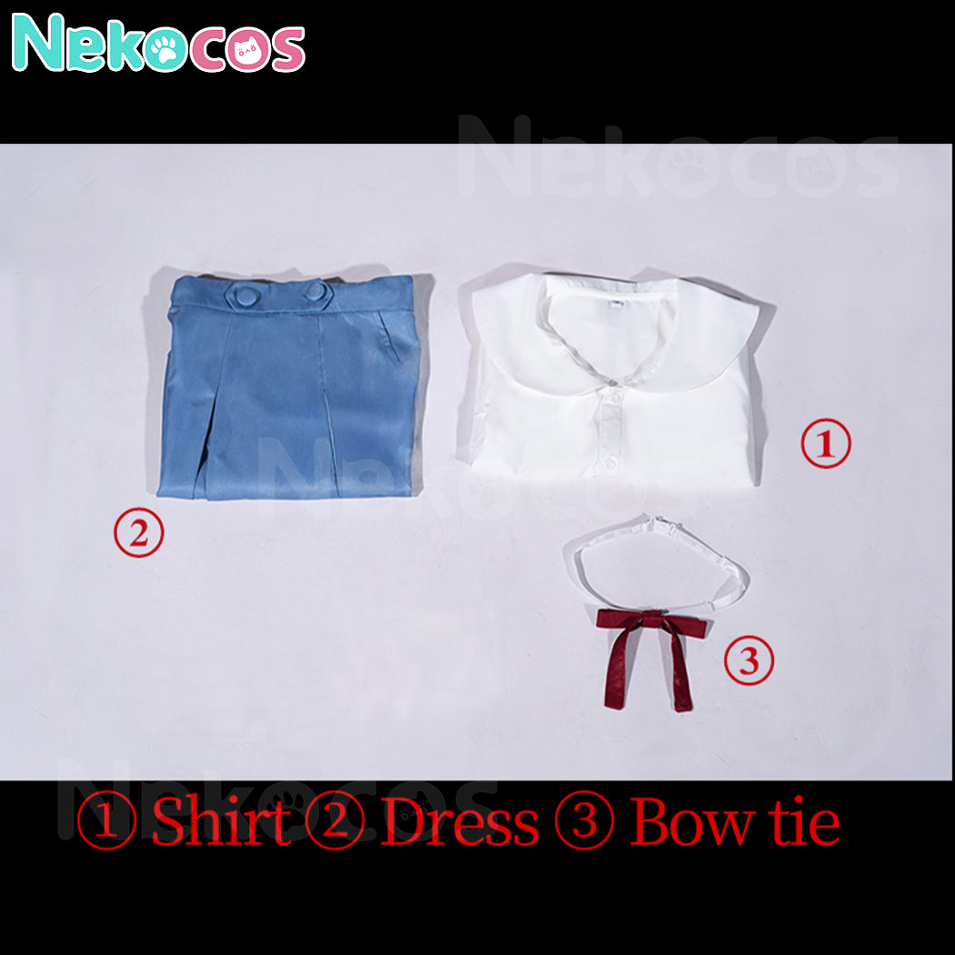 【Nekocos】Game Neon Genesis Evangelion Cosplay Asuka Langley Soryu&Ayanami Rei School Uniform Cosplay Costume | In Stock