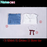 【Nekocos】Game Neon Genesis Evangelion Cosplay Asuka Langley Soryu&Ayanami Rei School Uniform Cosplay Costume | In Stock