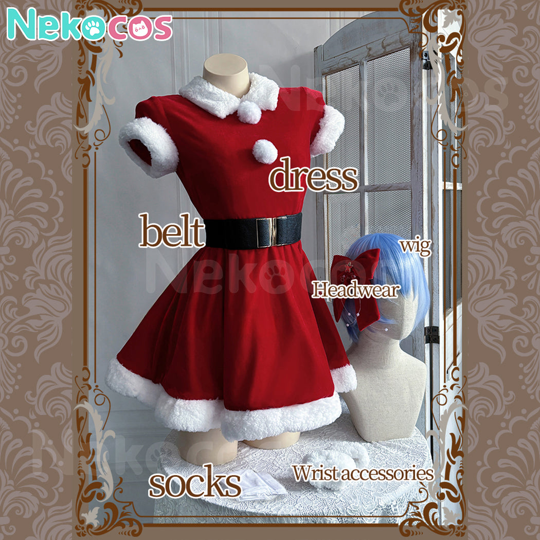 【Nekocos】Game Cosplay Ayanami Rei&Asuka Langley Soryu Christmas Cosplay Costume | In Stock