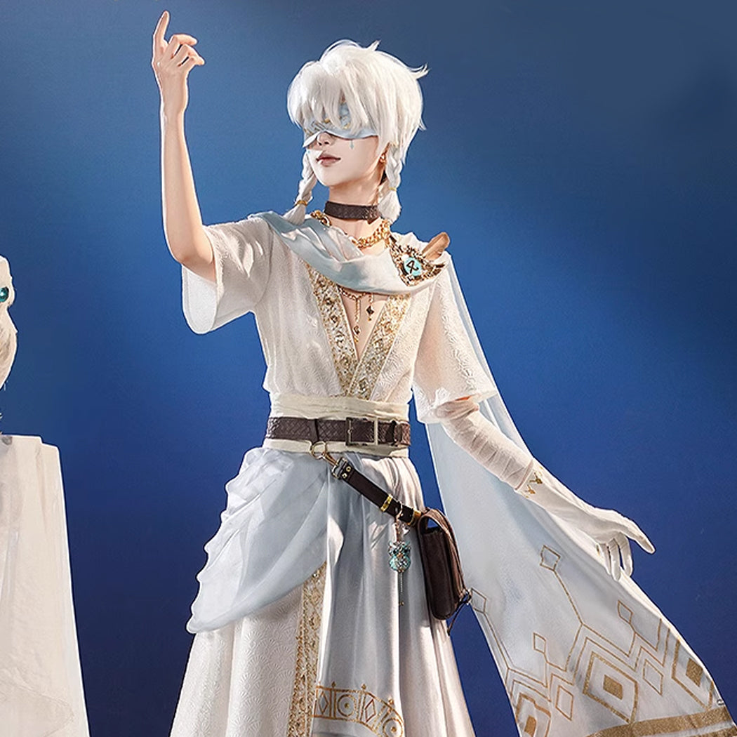 【Nekocos】Game Identity Ⅴ Cosplay Pure White Prophet Cosplay Costume Premium Edition | Custom-Tailor