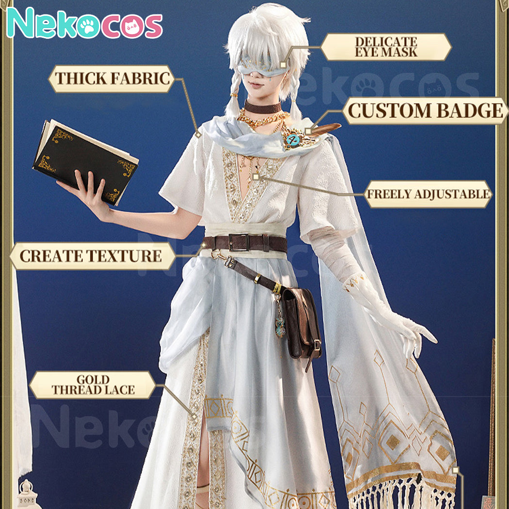 【Nekocos】Game Identity Ⅴ Cosplay Pure White Prophet Cosplay Costume Premium Edition | Custom-Tailor