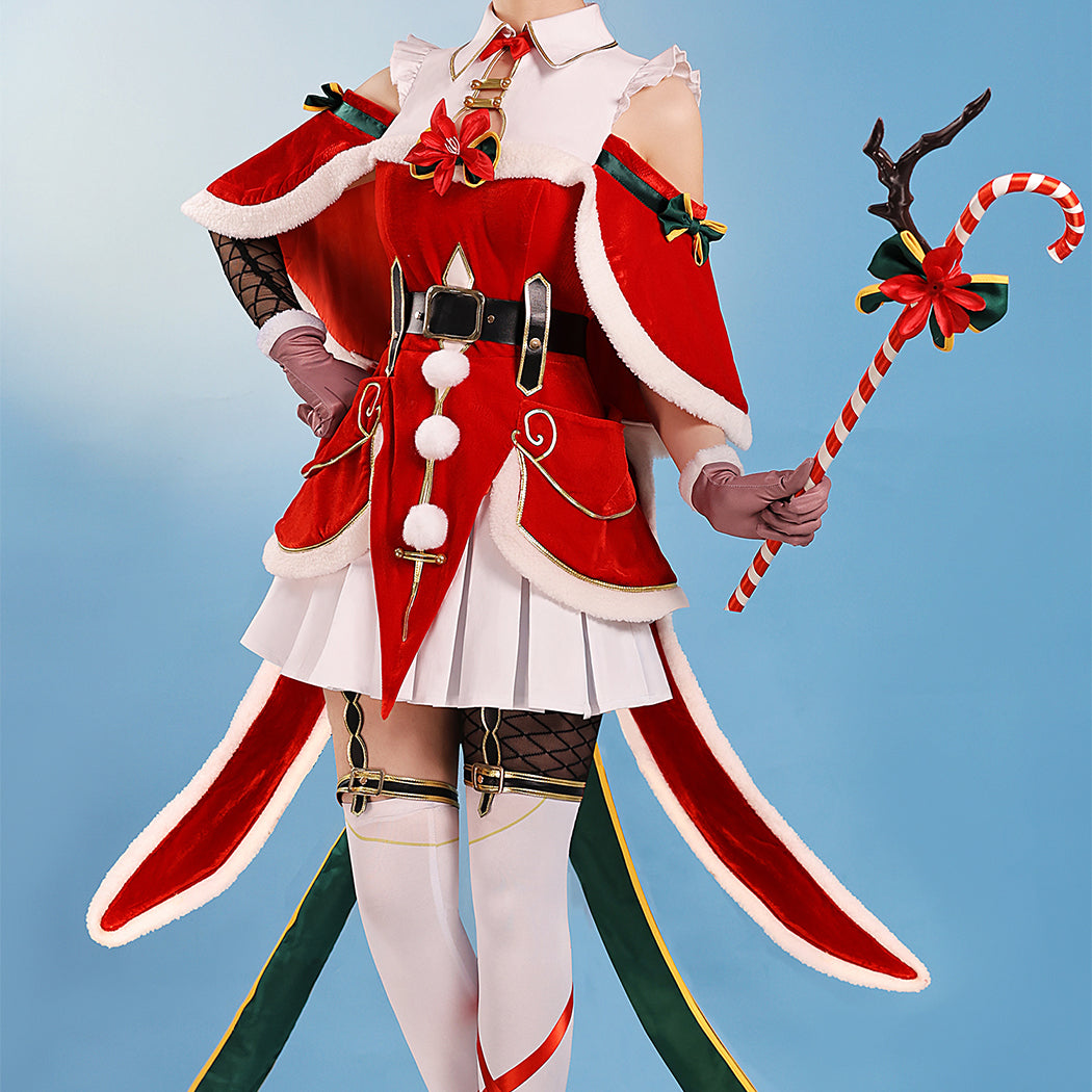 【Nekocos】Anime Re Zero Cosplay Emilia Ram Christmas Cosplay Costume | Custom-Tailor