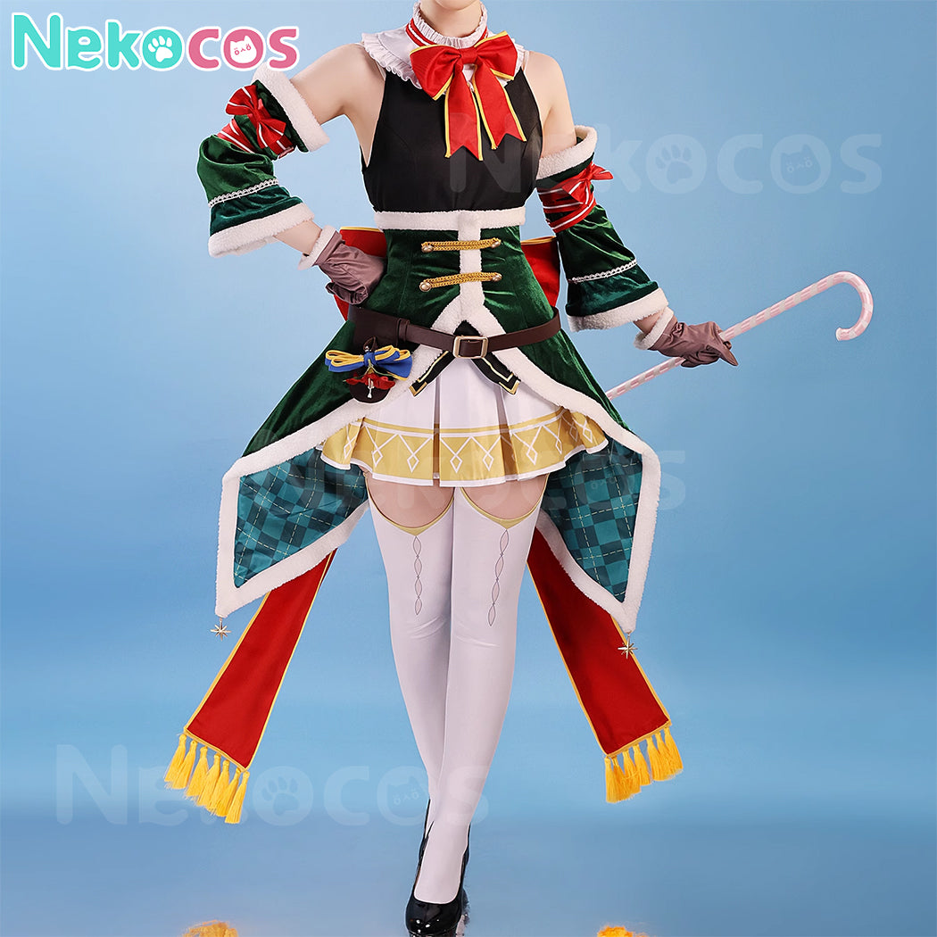 【Nekocos】Anime Re Zero Cosplay Emilia Ram Christmas Cosplay Costume | Custom-Tailor