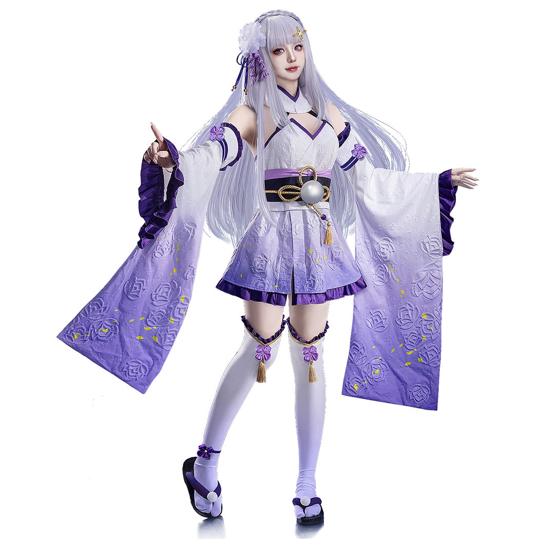 【Nekocos】Anime Cosplay Emilia Cosplay Costume | In Stock