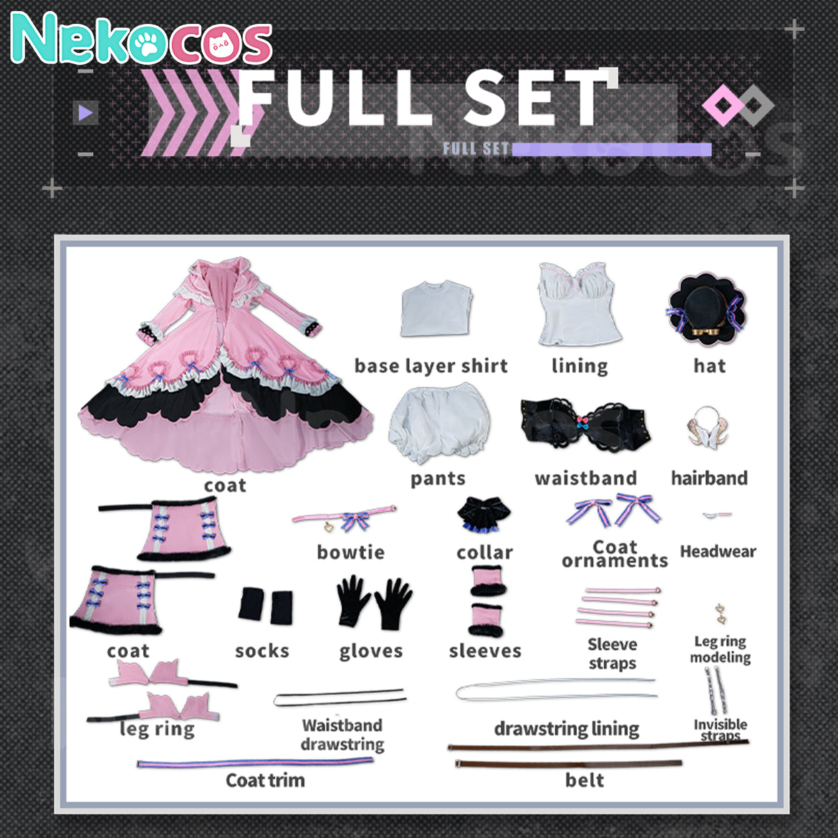 【Nekocos】Game Arknights Cosplay Eyjafjalla Fluffy Little Witch Cosplay Costume Premium Edition