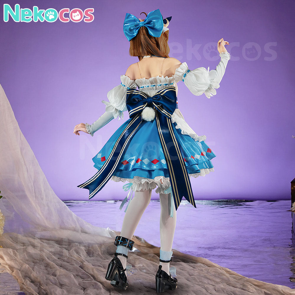 【Nekocos】Game Arknights Cosplay Eyjafjalla the Hvít Aska Cosplay Costume | In Stock