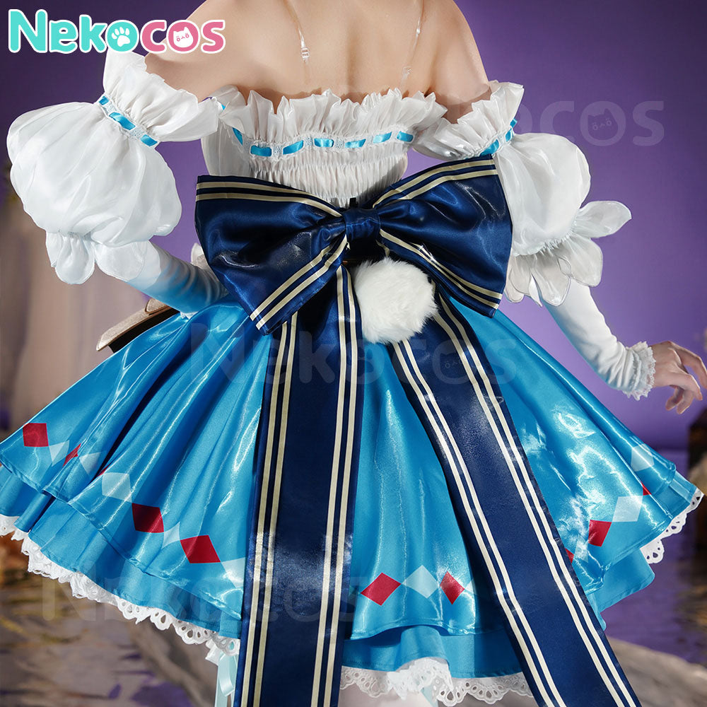 【Nekocos】Game Arknights Cosplay Eyjafjalla the Hvít Aska Cosplay Costume | In Stock