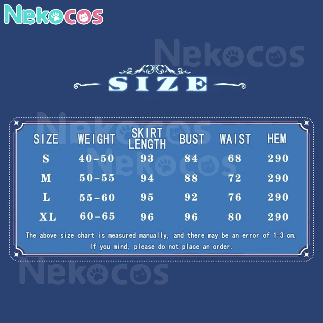 【Nekocos】Game Arknights Cosplay Eyjafjalla the Hvít Aska Cosplay Costume | Custom-Tailor