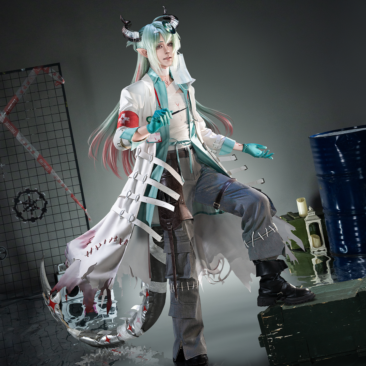 【Nekocos】Game Arknights Cosplay Duqiao Under the Shadowless Lamp Cosplay Costume Premium Edition | Custom-Tailor