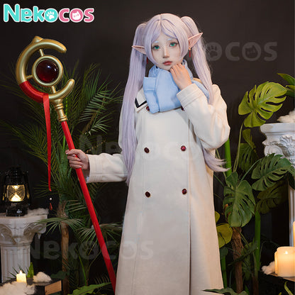 【Nekocos】Anime Frieren: Beyond Journey's End Cosplay Frieren Winter Clothing Cosplay Costume | In Stock