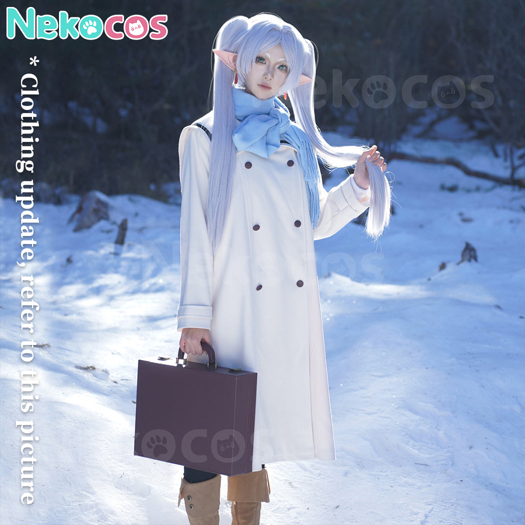 【Nekocos】Anime Frieren: Beyond Journey's End Cosplay Frieren Winter Clothing Cosplay Costume | In Stock
