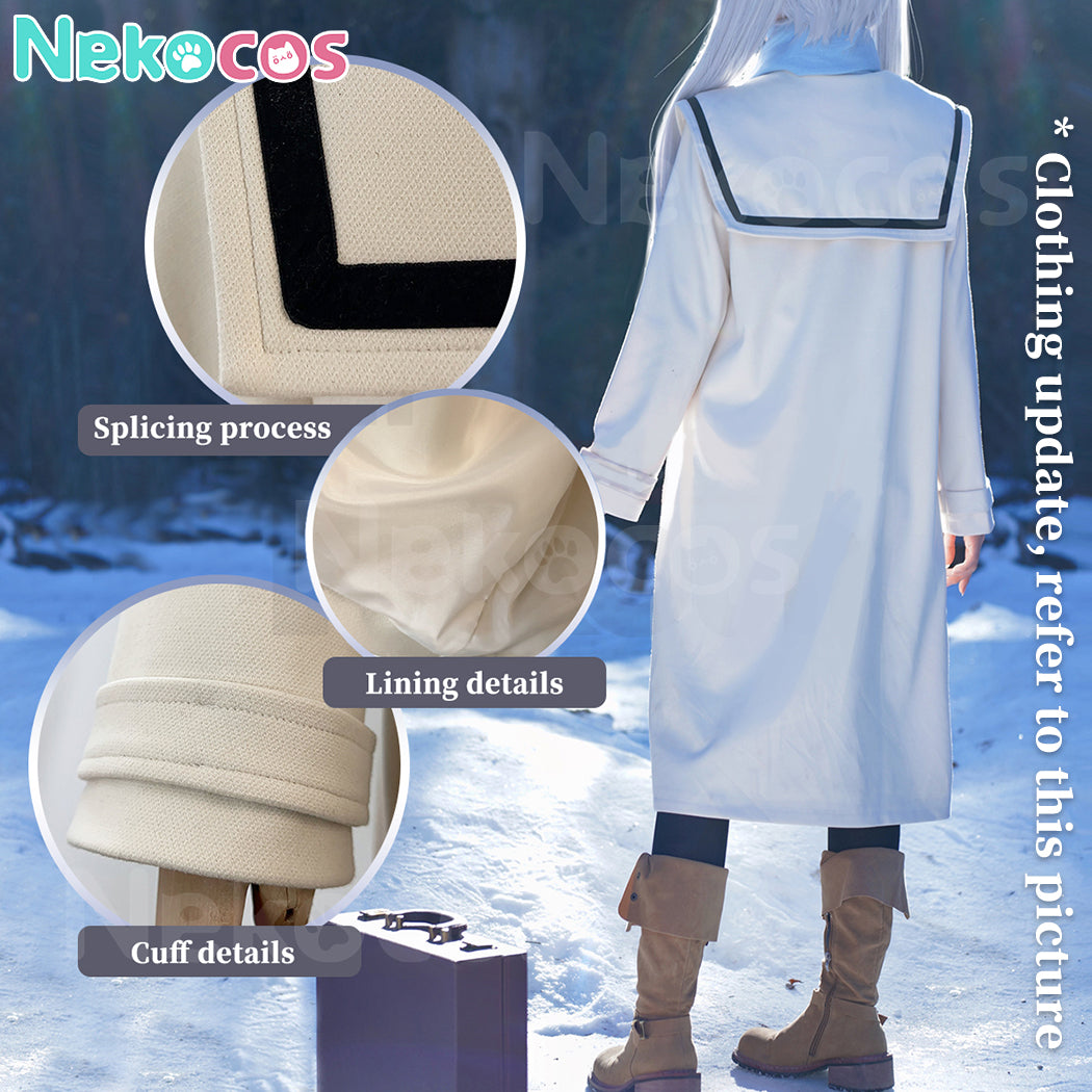 【Nekocos】Anime Frieren: Beyond Journey's End Cosplay Frieren Winter Clothing Cosplay Costume | In Stock