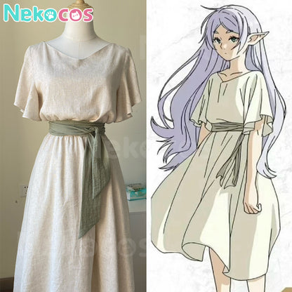 【Nekocos】Anime Frieren: Beyond Journey's End Cosplay Frieren Practice Cosplay Costume | In Stock