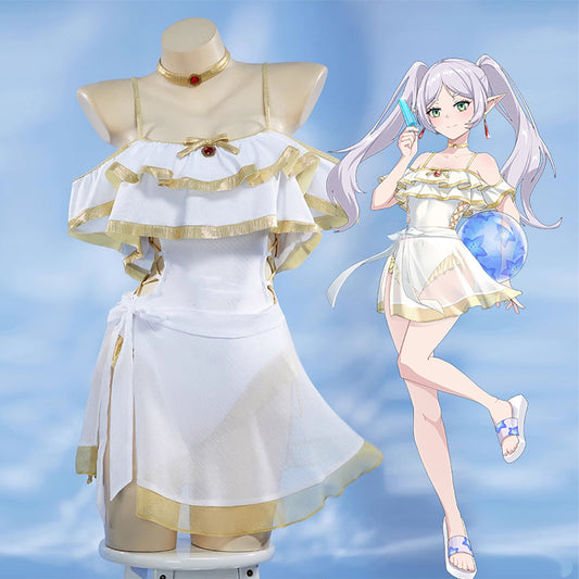 【Nekocos】Anime Frieren: Beyond Journey's End Cosplay Frieren Swimsuit Cosplay Costume | Pre-Sale