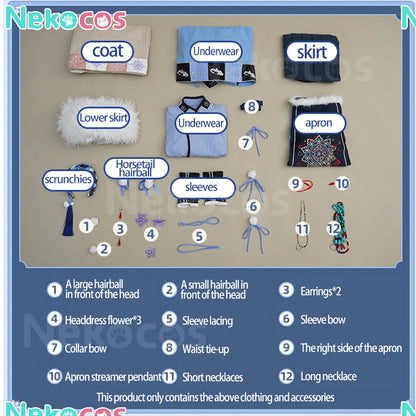 【Nekocos】Anime Frieren: Beyond Journey's End Cosplay Frieren Cosplay Costume Premium Edition | In Stock