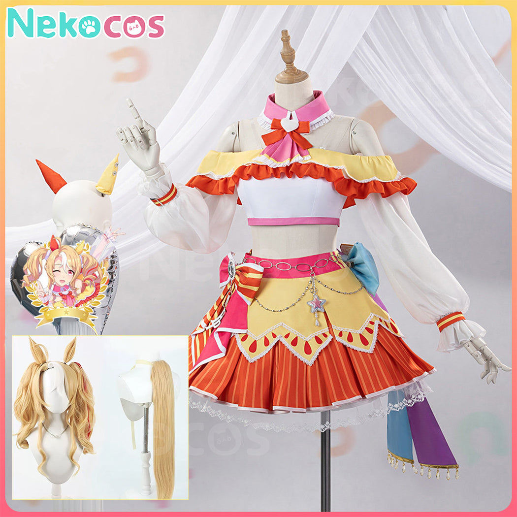 【Nekocos】Game Uma Musume Pretty Derby Cosplay Fusaichi Pandora Cosplay Costume | In Stock