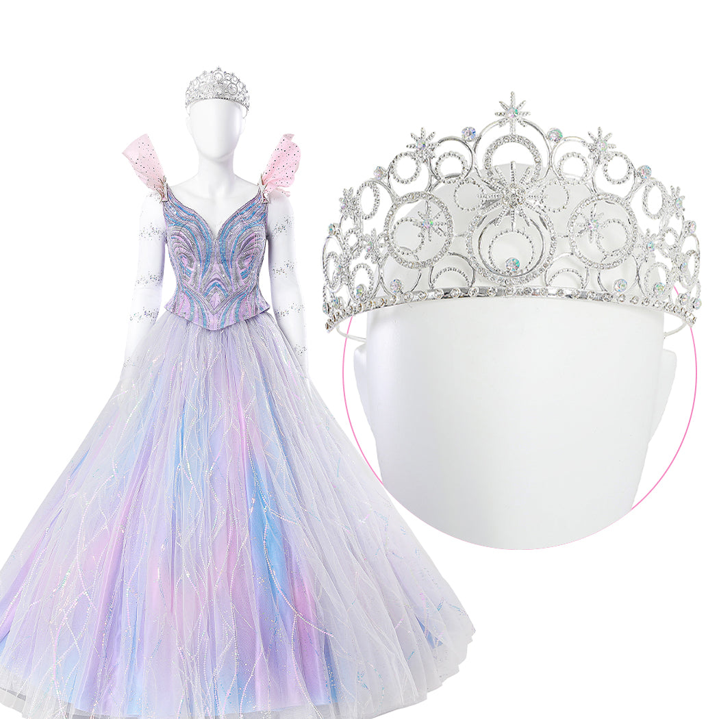 【Nekocos】Movie Wicked Cosplay Glinda Cosplay Costume | Custom-Tailor