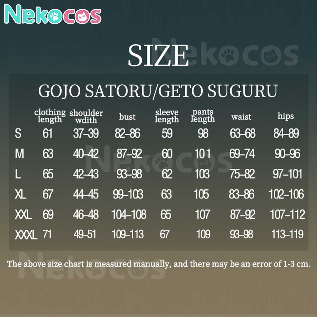 【Nekocos】Anime Jujutsu Kaisen Cosplay Satoru Gojo Suguru Geto Costume | In Stock