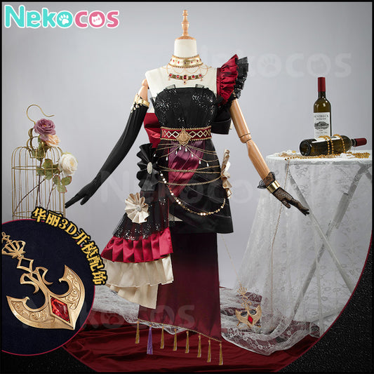 【Nekocos】Game Uma Musume Pretty Derby Cosplay Arc de Triomphe Dress Gold Ship Cosplay Costume | Pre-Sale