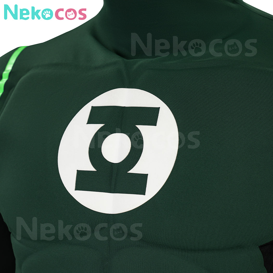 【Nekocos】Anime Cosplay Costume Green Superman Christmas Cosplay Costume | Custom-Tailor