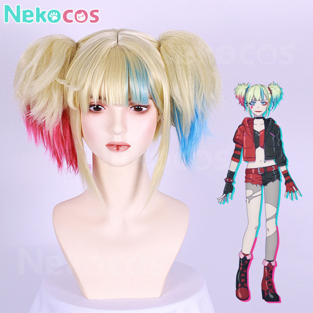 【Auf Lager】Anime Suicide Squad Isekai Cosplay Harley Quinn Cosplay Perücke