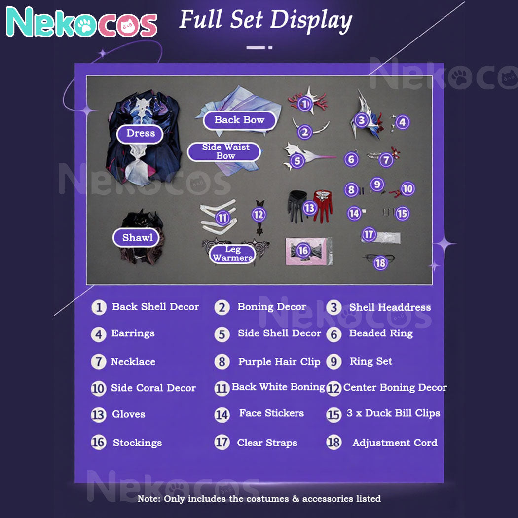 【Nekocos】Game Honkai: Star Rail cosplay Helektra cosplay costume Premium Edition | In Stock