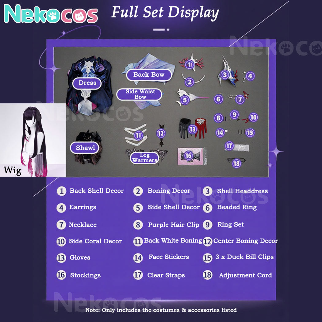 【Nekocos】Game Honkai: Star Rail cosplay Helektra cosplay costume Premium Edition | In Stock