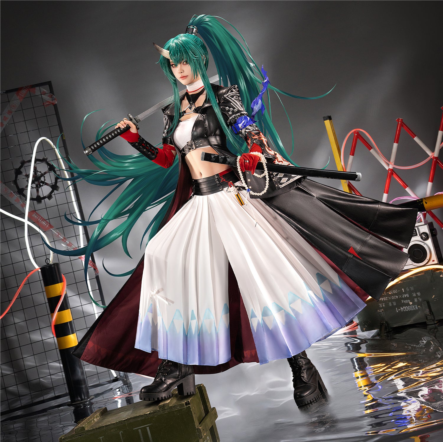 【Nekocos】Game Arknights Cosplay Hoshiguma the Breacher Cosplay Costume Premium Edition | Pre-Sale