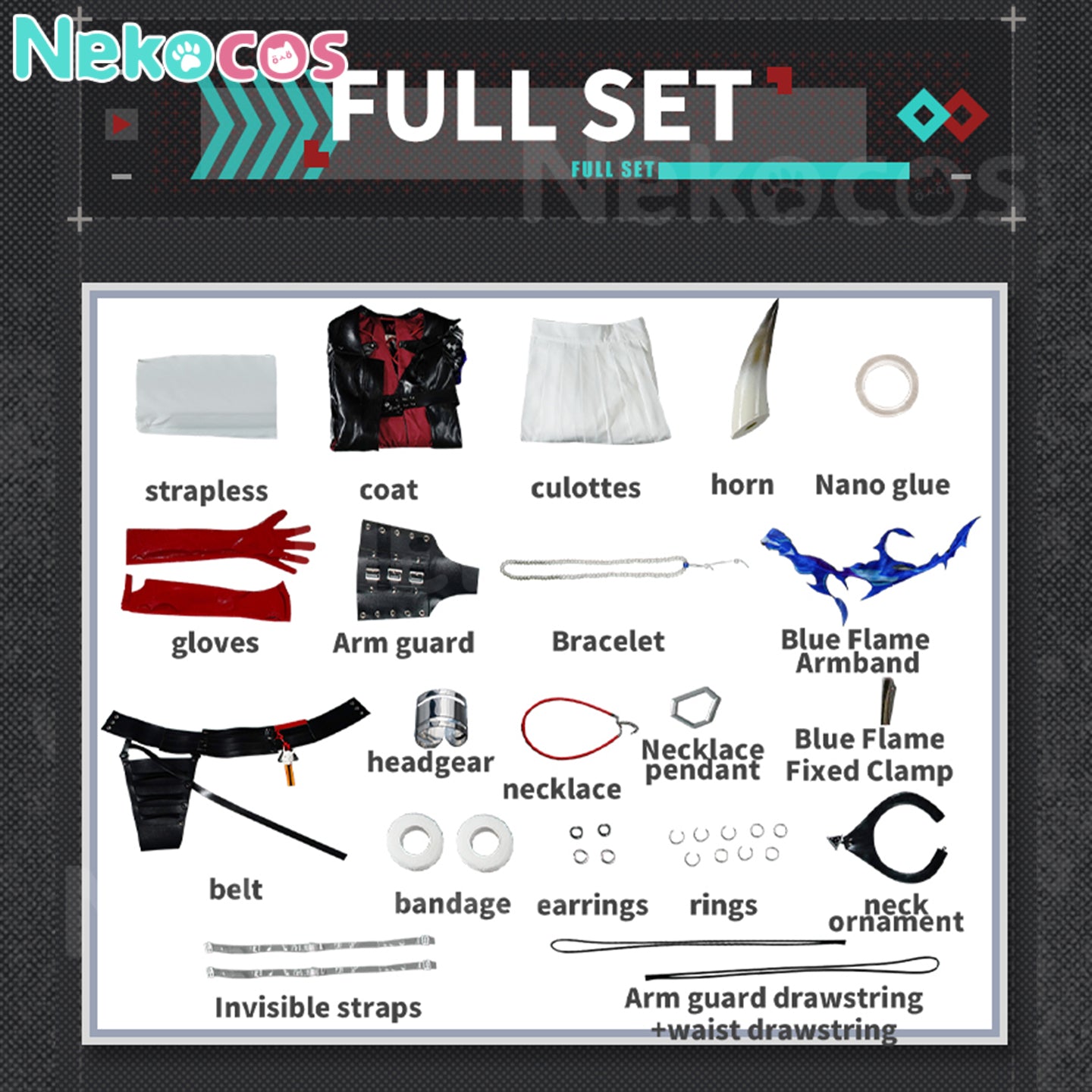 【Nekocos】Game Arknights Cosplay Hoshiguma the Breacher Cosplay Costume Premium Edition | Pre-Sale