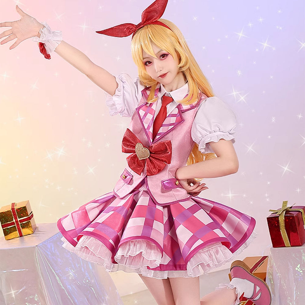 【Nekocos】Anime Aikatsu! Cosplay Hoshimiya Ichigo Cosplay Costume Premium Edition | In Stock