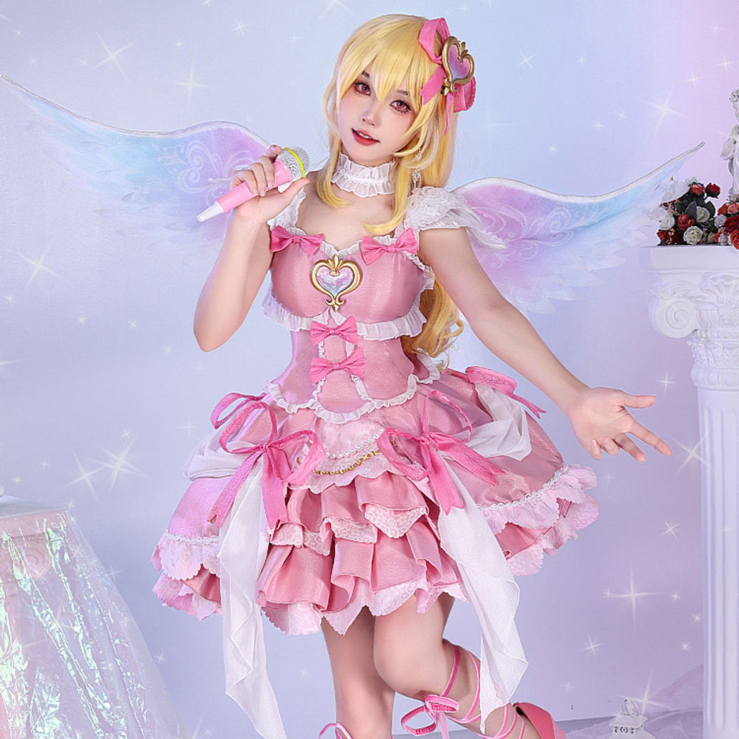 【Nekocos】Anime Aikatsu! Cosplay Hoshimiya Ichigo Cosplay Costume Premium Edition | In Stock