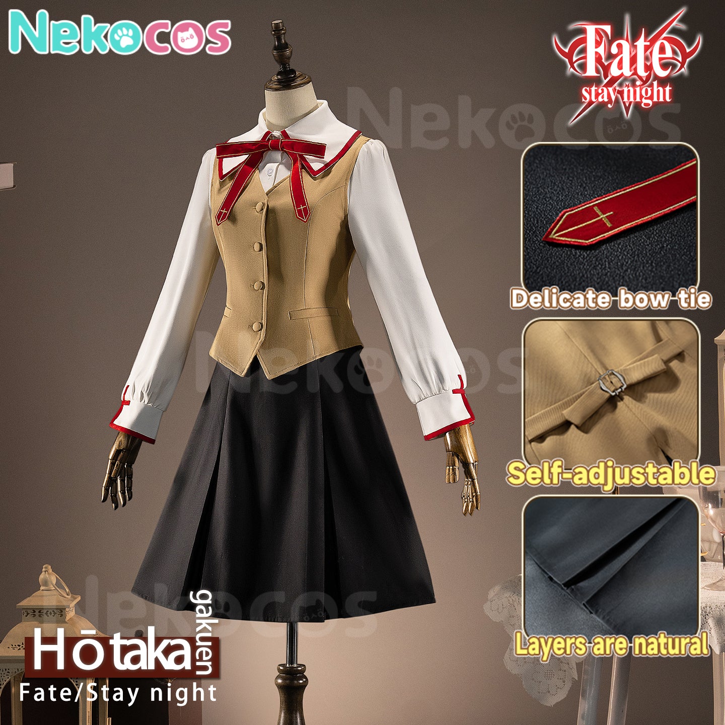 【Nekocos】Game Fate/stay night Cosplay Hōtaka Gakuen Cosplay Costume | Pre-Sale