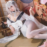 【Nekocos】Game AzurLane Cosplay IJN Umikaze Kimono Cosplay Costume | Custom-Tailor