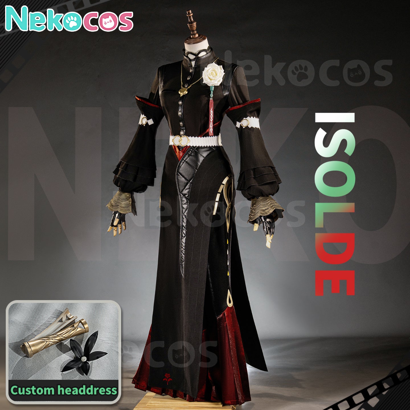 【Nekocos】Game Zenless Zone Zero Cosplay Isolde Cosplay Costume Premium Edition | Custom-Tailor