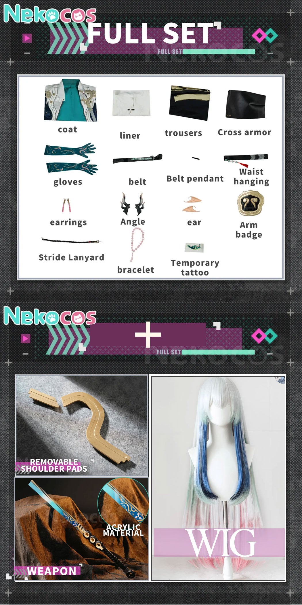 【Nekocos】Game Arknights Cosplay Yi Cosplay Costume Premium Edition | Custom-Tailor
