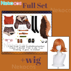 【Nekocos】Game Rivals Squirrel Girl Doreen Green Cosplay Costume | Custom-TailorCostume,Game