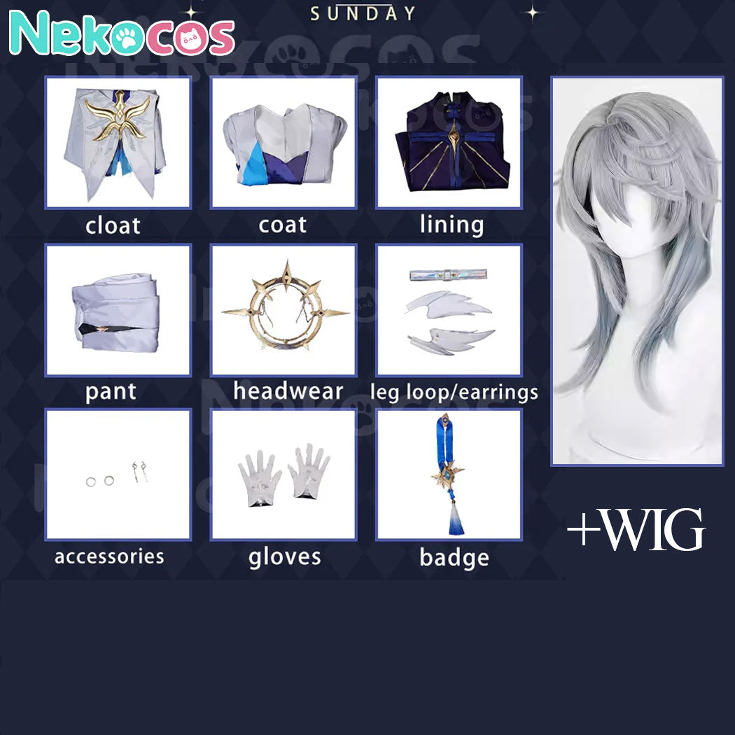【Nekocos】Game Honkai: Star Rail Cosplay Sunday Cosplay Costume Premium Edition | In Stock