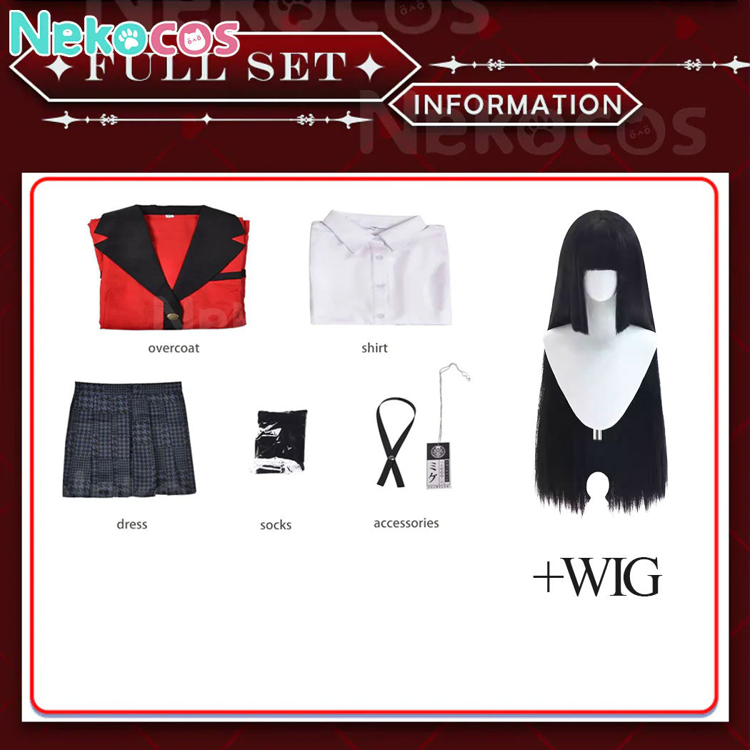 【Nekocos】Anime Kakegurui Cosplay Costume Yumeko Jabami School Uniform Women Costume | In Stock