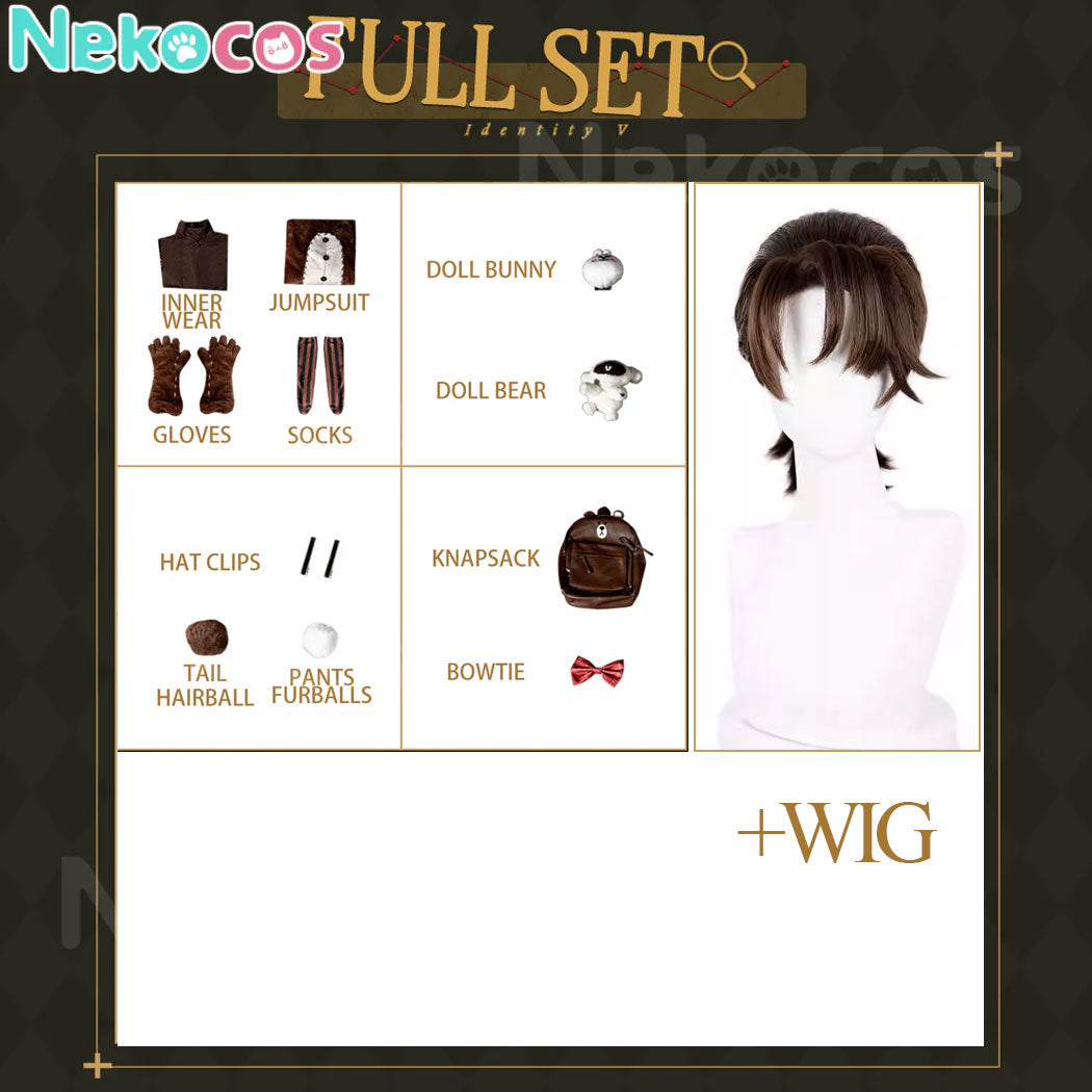 【Nekocos】Game Identity V Cosplay Mercenary Brown Cosplay Costume Premium Edition | Custom-Tailor