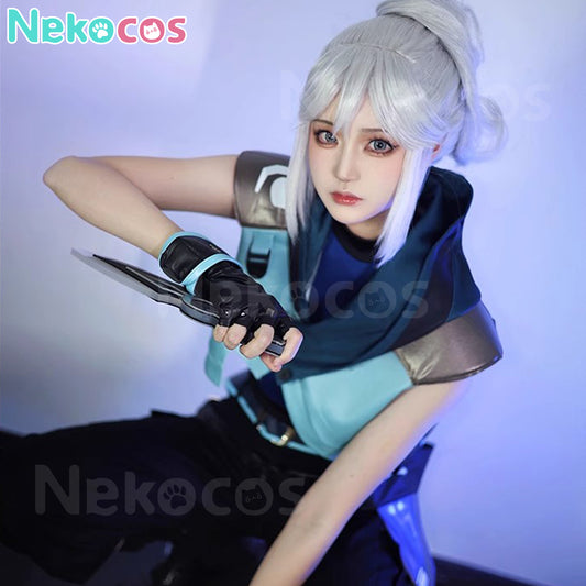 【Nekocos】Game Valorant Cosplay Jett Cosplay Costume | In Stock
