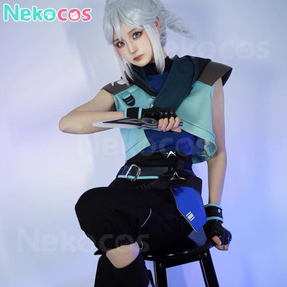 【Nekocos】Game Valorant Cosplay Jett Cosplay Costume | In Stock